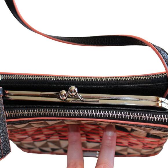 Nine West Coral, Black & Brown Crossbody - Picture 5 of 6